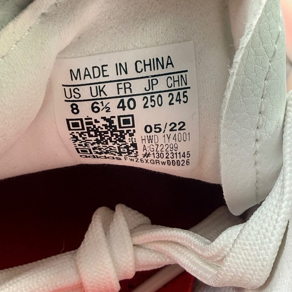 Adidas Zntasy Womens Size 8 White Orange Athletic Trainers Sneakers Shoes - Picture 8 of 8